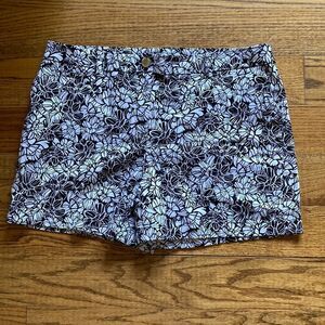 Anne Klein Black&White Floral Shorts Women’s Size 14